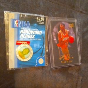 Kobe rookie card & coin